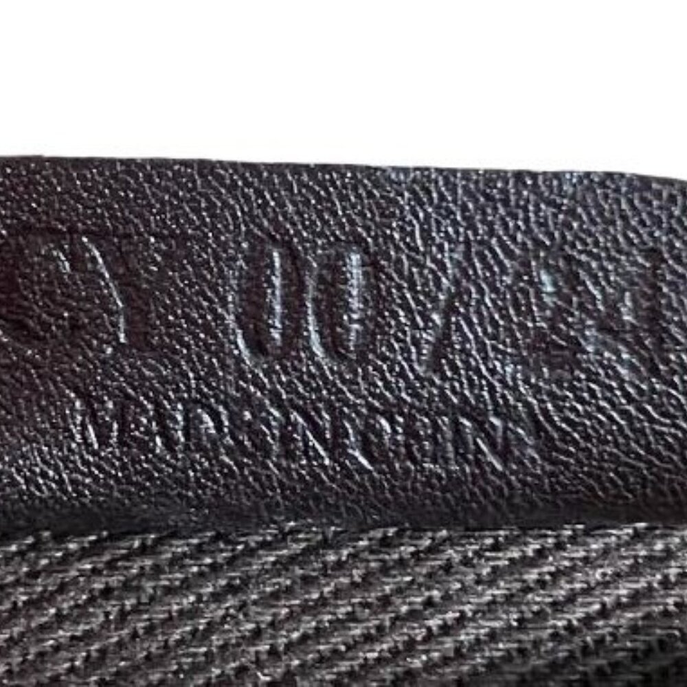 Celine Vintage Cosmetic Pouch Macadame or Triomphe Style Coated Canvas EUC - Picture 10 of 12